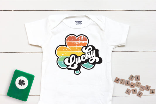 Lucky Clover - Boys St Patricks Day - St Patricks Day - Boy - St Paddys Day - First St Patricks Day - Kids Shirt