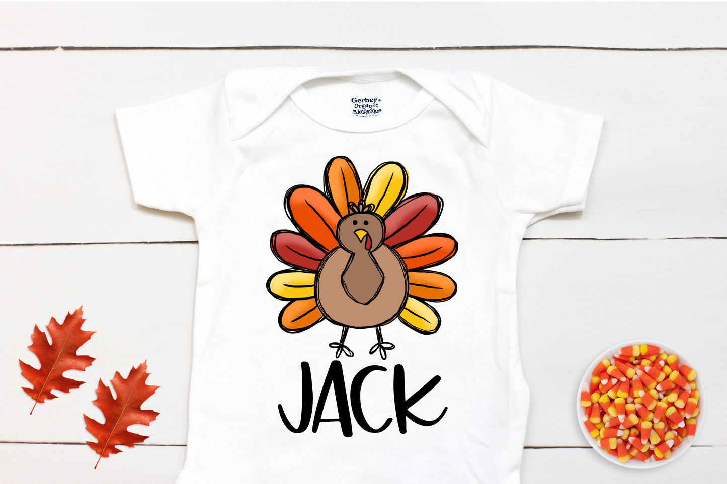Turkey Name // Baby Boy // First Thanksgiving // Fall // Newborn // Coming home outfit // Thanksgiving Shirt // Kid Onesies® Brand