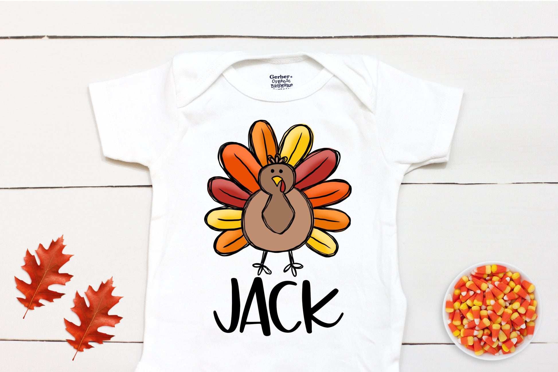 Turkey Name // Baby Boy // First Thanksgiving // Fall // Newborn // Coming home outfit // Thanksgiving Shirt // Kid Onesies® Brand