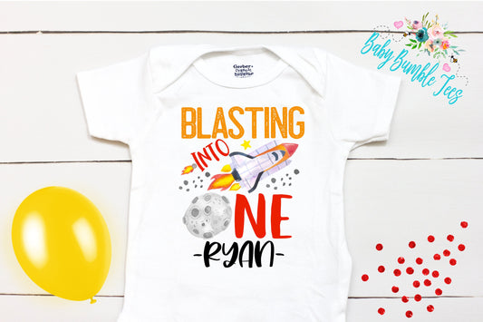 Blasting into One Birthday // Boy Birthday // Space Birthday // 1st Birthday // Birthday Boy // First Birthday // Space Rocket