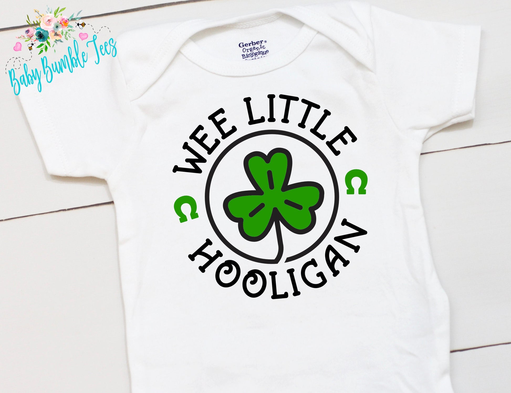Wee Little Hooligan - St Patricks Day Digger - St Patricks Day - Boy - St Paddys Day - First St Patricks Day - Kids Shirt