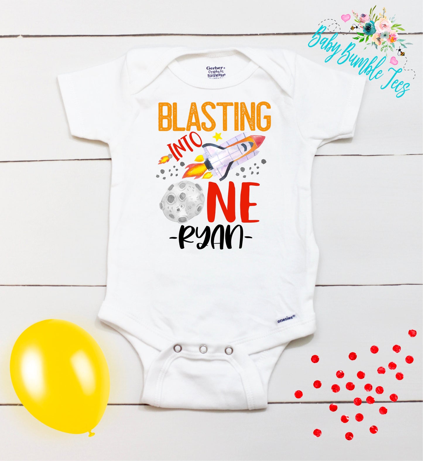 Blasting into One Birthday // Boy Birthday // Space Birthday // 1st Birthday // Birthday Boy // First Birthday // Space Rocket