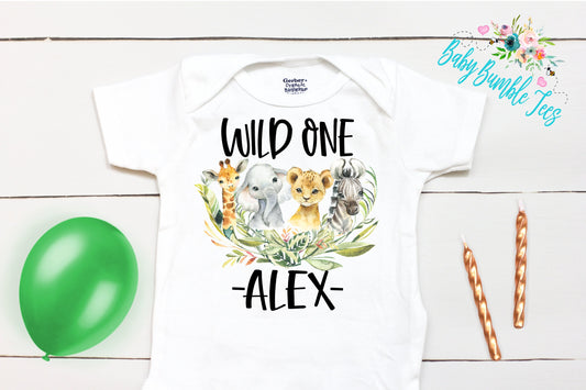Safari Birthday // Boy Birthday // Wild one // 1st Birthday // Birthday Boy // First Birthday // Safari Zoo Animals Shirt