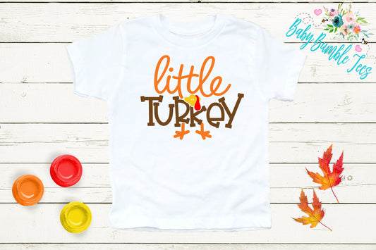 Little Turkey Shirt // Thanksgiving Shirt // Turkey t shirt // Boys Thanksgiving Shirt // Funny T Shirt // Fall Kids Shirt // Kids Shirt
