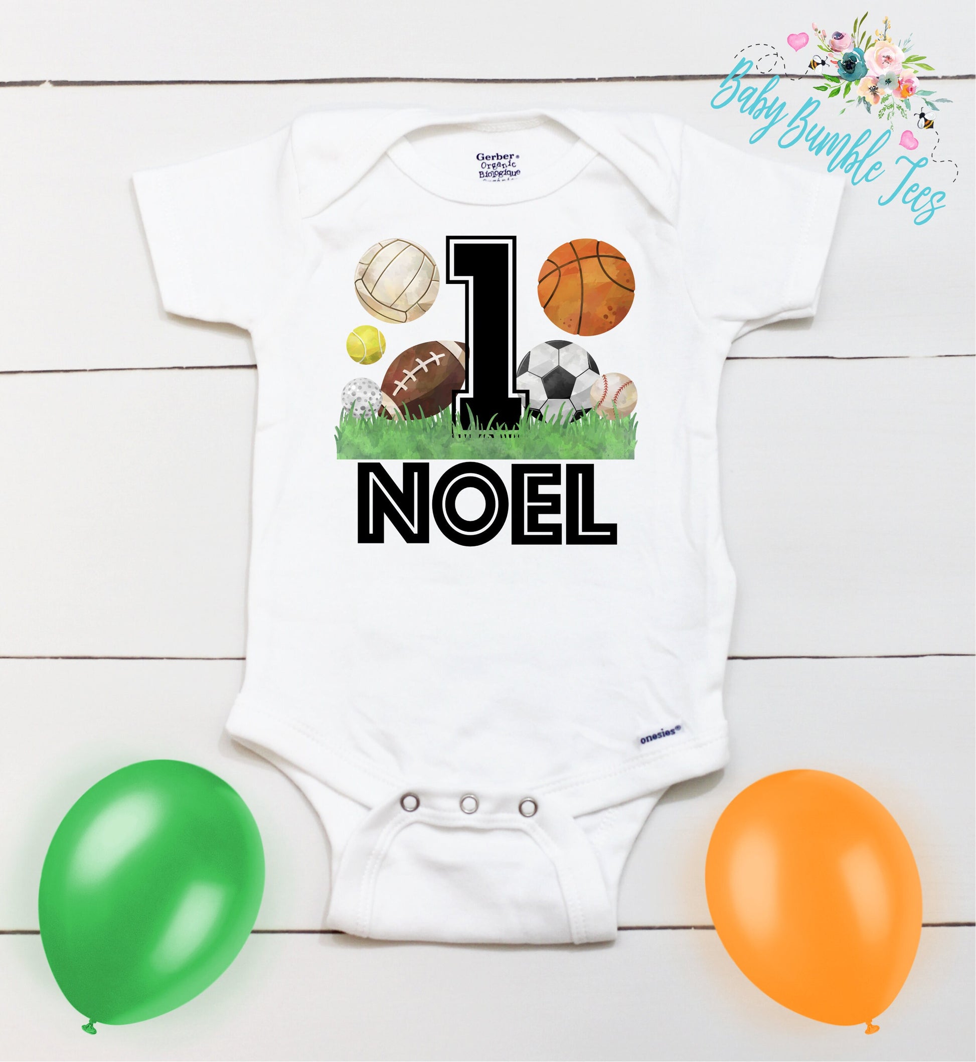 Sports First Birthday // Boy Birthday // 1st Birthday Shirt // Birthday Boy // First Birthday // Football // Soccer / Baseball