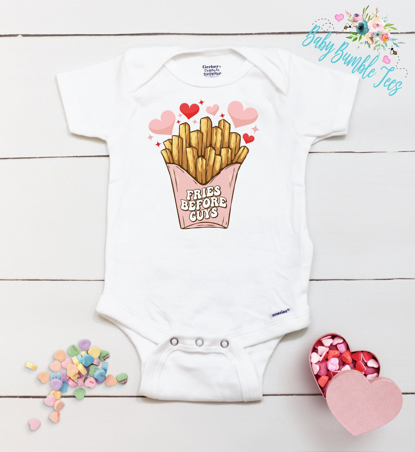 Fries before guys Valentines day // Personalized Name // Baby girl Valentine // My First Valentine // Kids Shirt // Girls Valentines