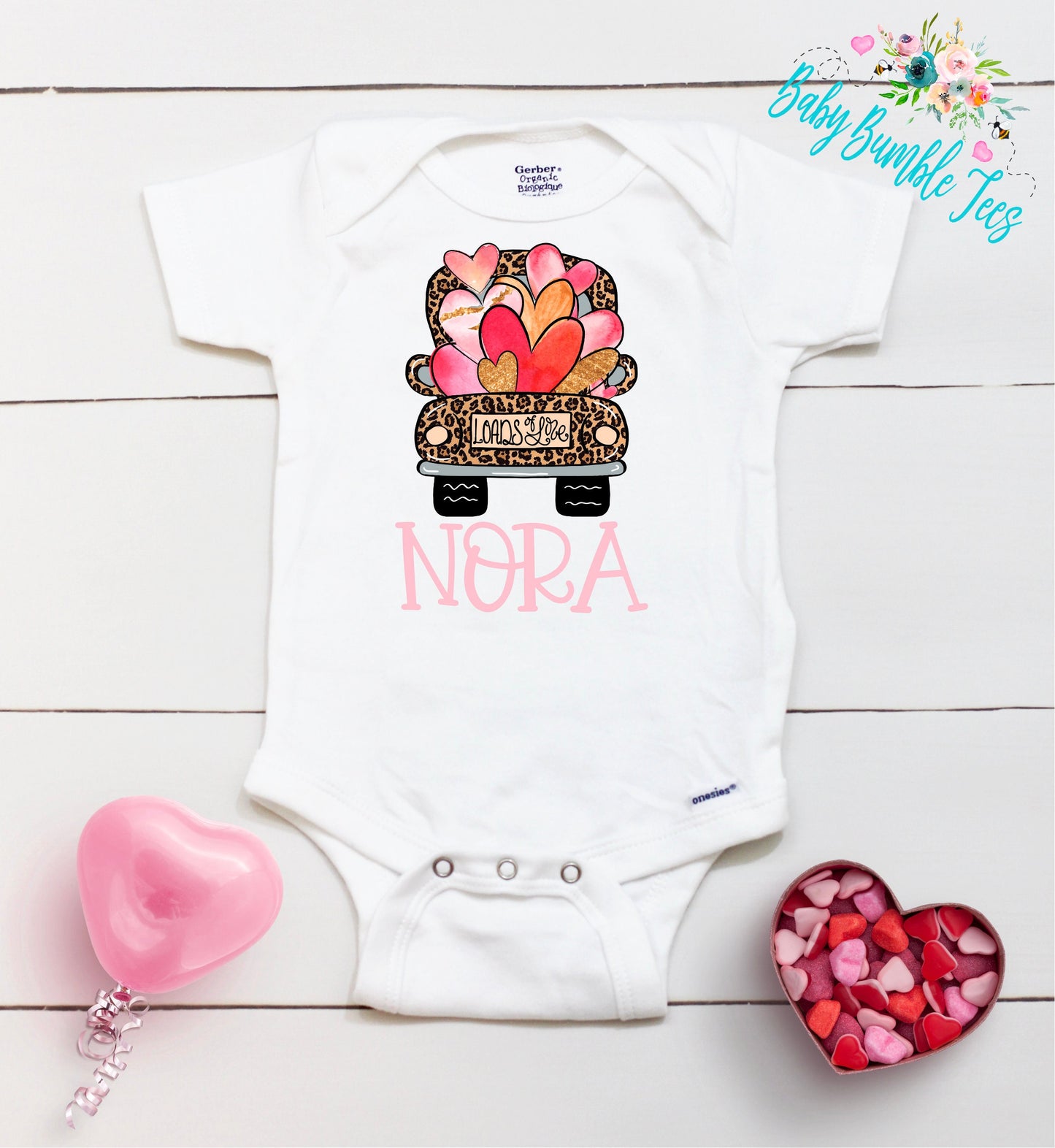 Valentines Day Shirt // Personalized Name // Valentine // Girl // Truck // Girl Valentine Shirt // Toddler Shirt // kids shirt