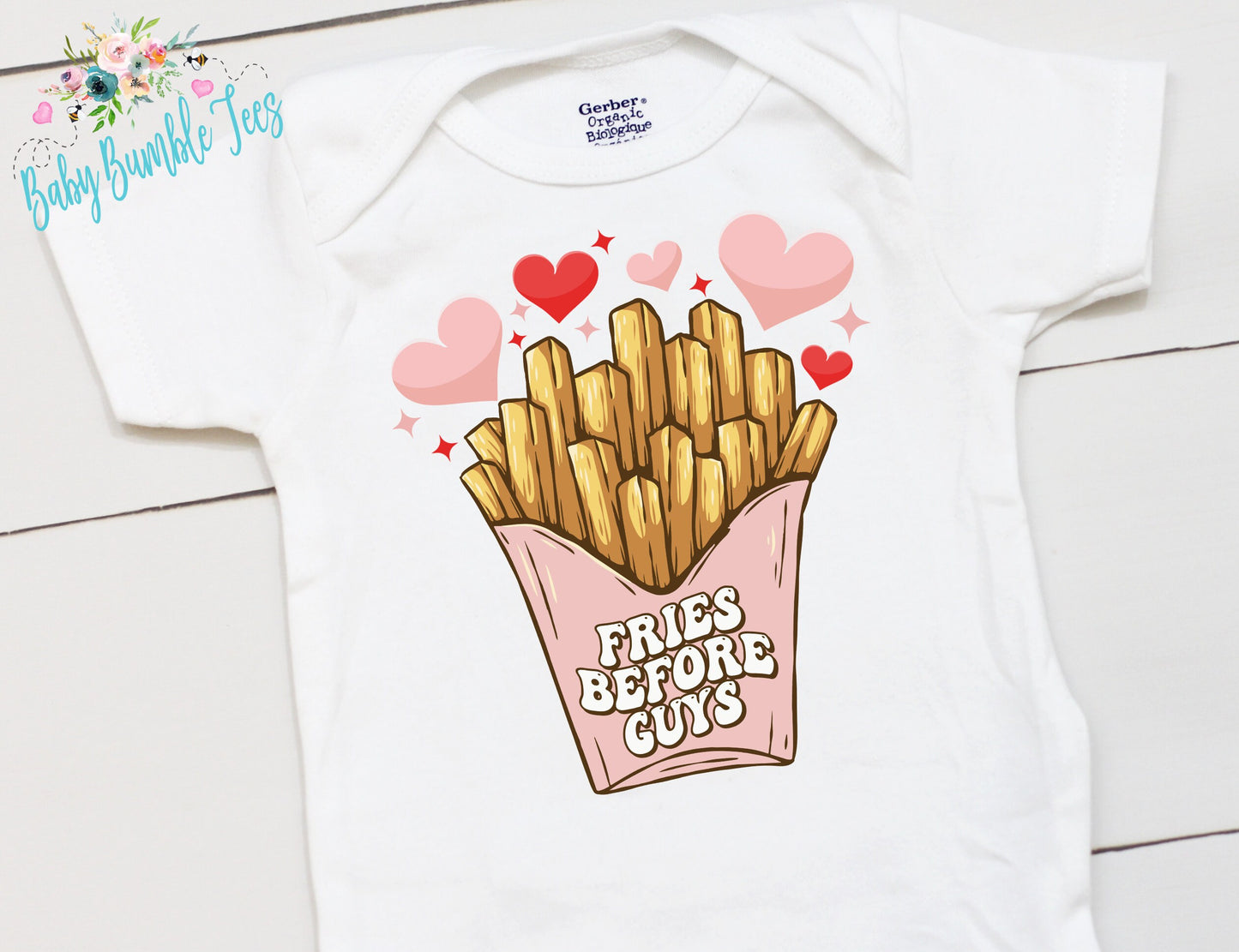 Fries before guys Valentines day // Personalized Name // Baby girl Valentine // My First Valentine // Kids Shirt // Girls Valentines