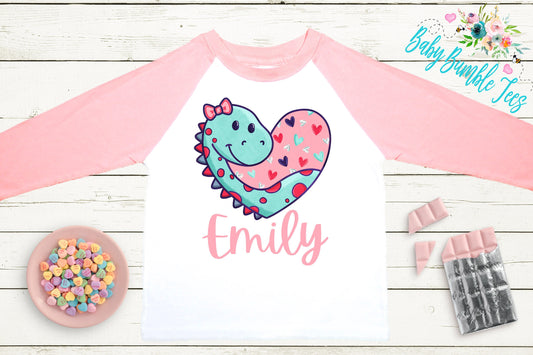 Dinosaur Valentines Day Shirt // Girls Valentine's Day Shirt // Kids Valentines Day Shirt // Toddler Valentines Day Shirt // kids shirt