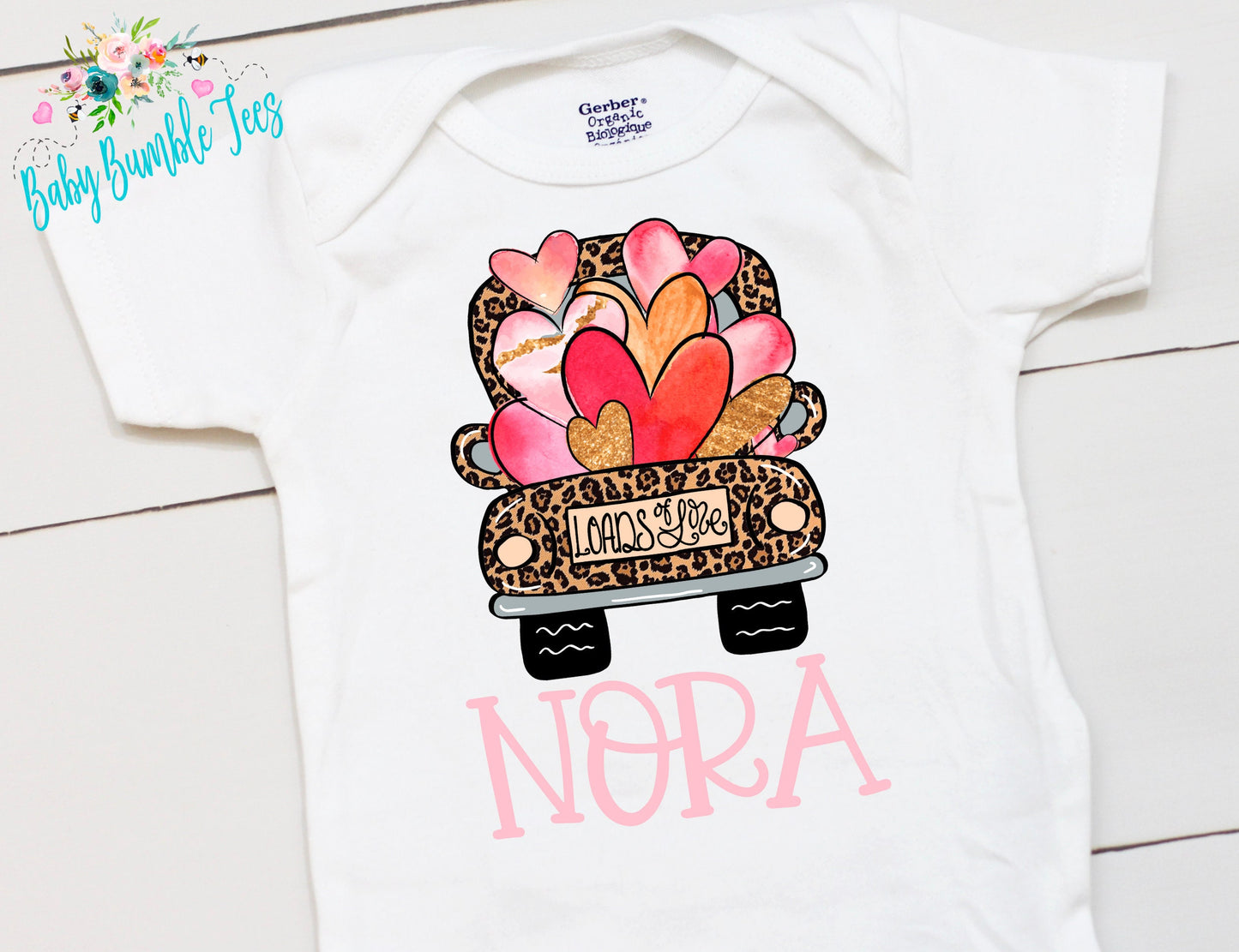 Valentines Day Shirt // Personalized Name // Valentine // Girl // Truck // Girl Valentine Shirt // Toddler Shirt // kids shirt