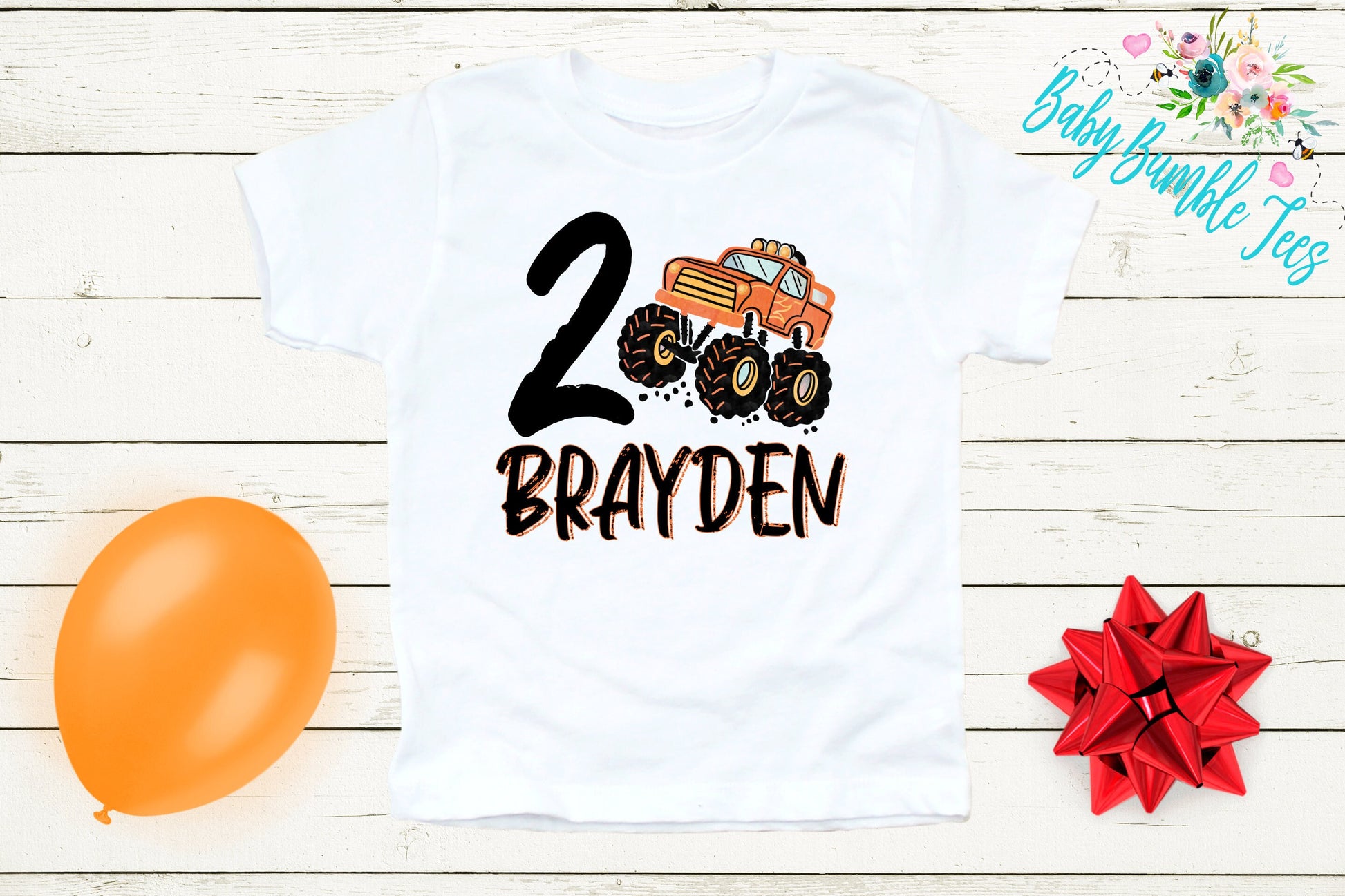 Monster Truck Birthday Shirt // Boy Birthday Shirt // 2nd Birthday Shirt // Birthday Boy // Second Birthday // Monster Truck Birthday Shirt