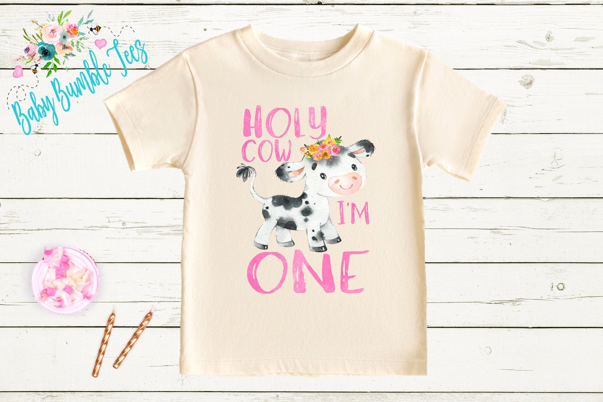 Holy cow I'm one // One Birthday Shirt // Birthday girl // Cake Smash Outfit // 1st Birthday // Farm birthday // Toddler // Cow Birthday
