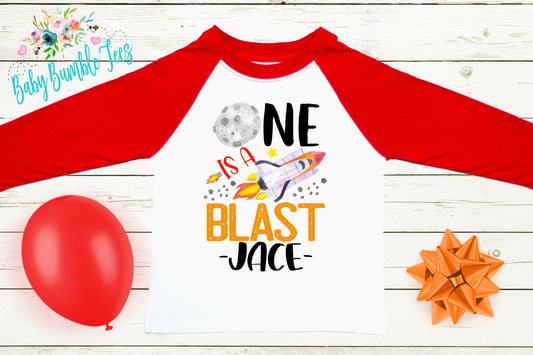 One is a Blast Shirt // First birthday // 1st Birthday shirt // Space Birthday Shirt // Kids Space Shirt // Toddler // Birthday boy