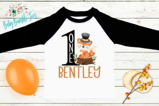 Woodland Birthday Shirt // Boy Birthday Shirt // 1st Birthday Shirt // Birthday Boy / First Birthday / Woodland Animals / Boy Birthday Fox