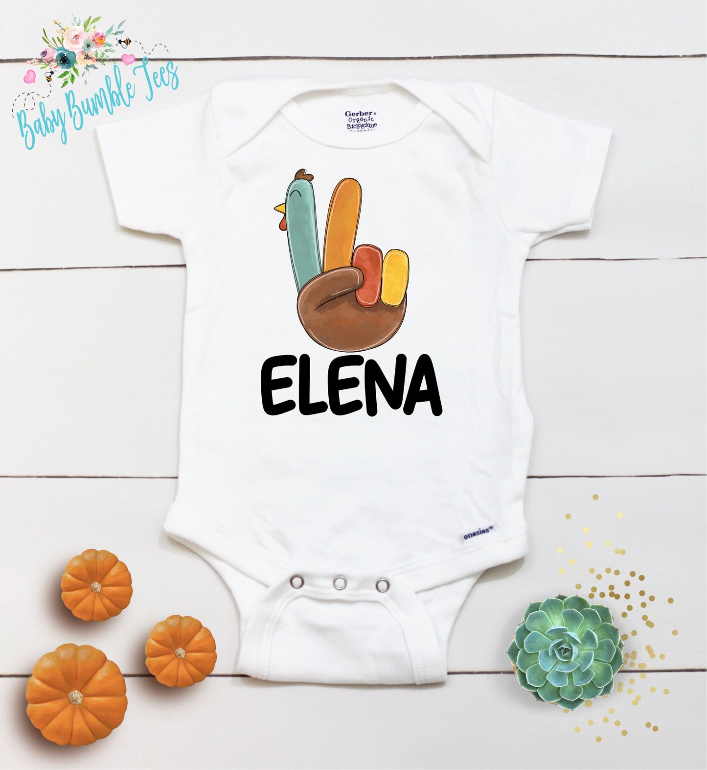 Turkey Name // Baby Boy // Baby Girl // First Thanksgiving // Fall Shirt // Newborn Bodysuit // Thanksgiving Shirt / Kids Thanksgiving Shirt