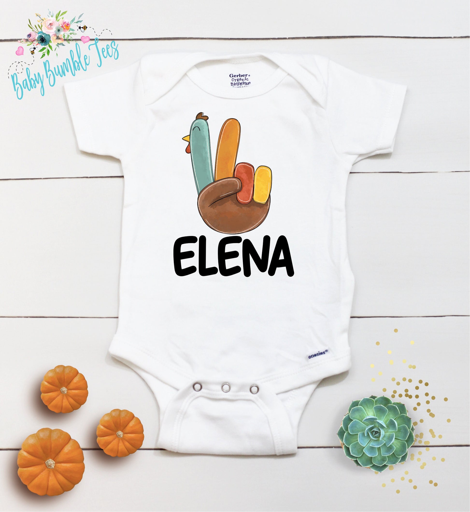 Turkey Name // Baby Boy // Baby Girl // First Thanksgiving // Fall Shirt // Newborn Bodysuit // Thanksgiving Shirt / Kids Thanksgiving Shirt