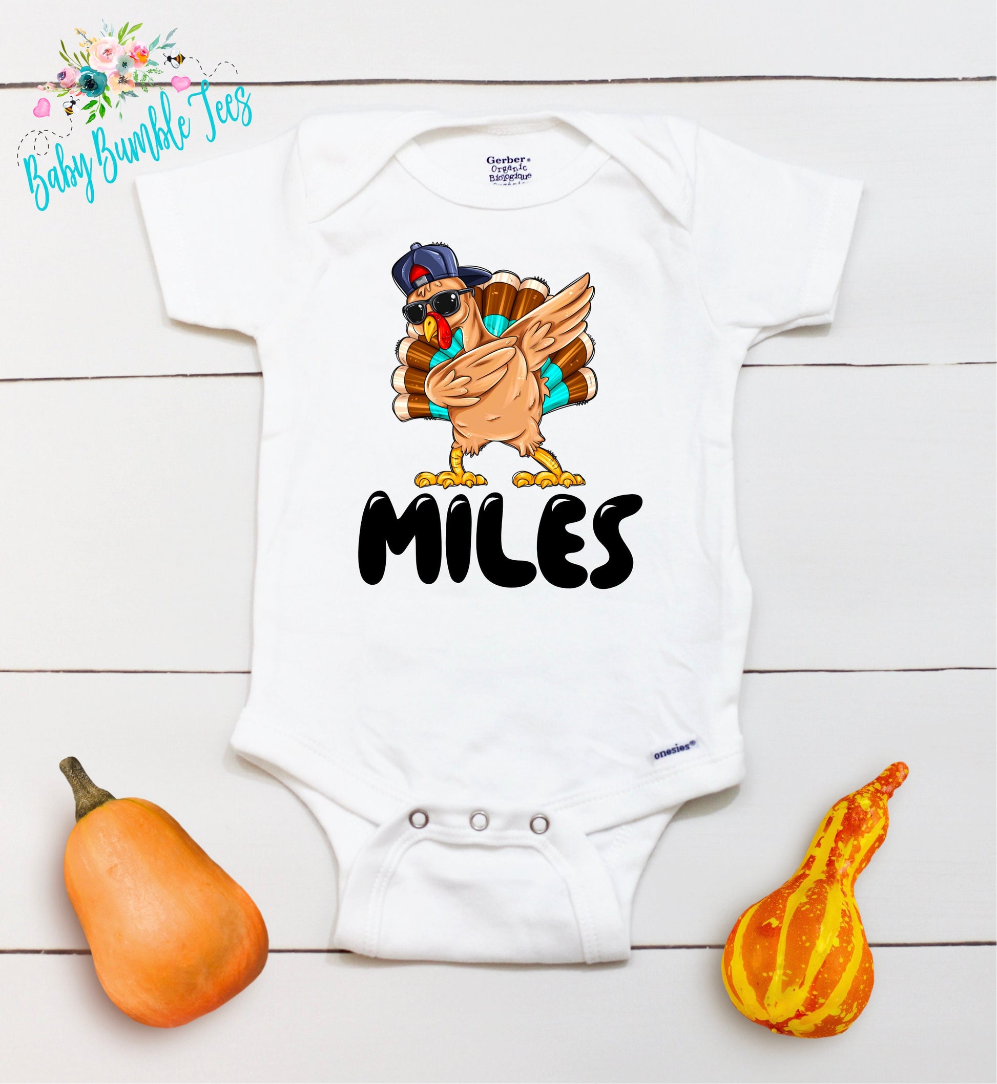 Turkey Name // Baby Boy // First Thanksgiving // Fall // Newborn // Coming home outfit // Thanksgiving Shirt // Kids Thanksgivng Shirt