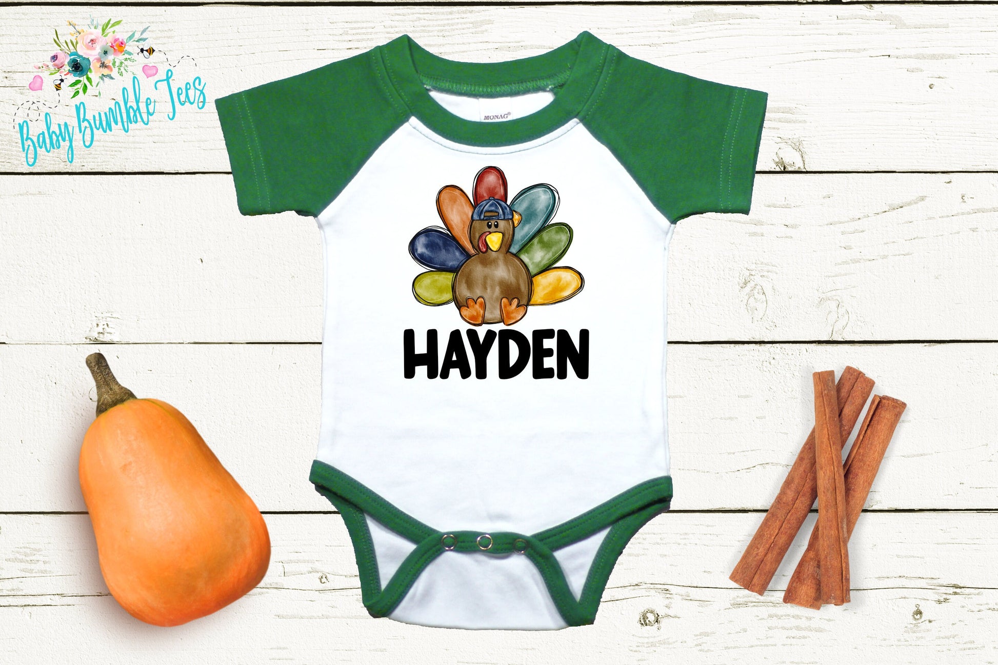 Turkey Name // Baby Boy // First Thanksgiving // Fall // Newborn // Coming home outfit // Thanksgiving Shirt // Kids Thanksgivng Shirt