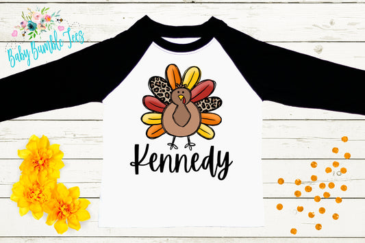 Girl Turkey Shirt // Kids Thanksgiving Shirt // Turkey shirt // Girls Thanksgiving Shirt // Toddler Shirt // Fall Kids Shirt // Thanksgiving