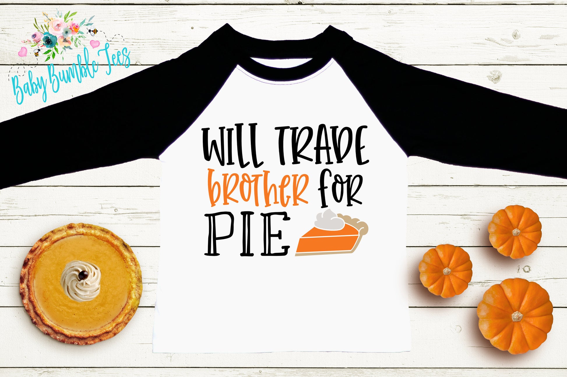 Will Trade Brother For Pie Shirt // Kids Thanksgiving Shirt // Kids shirt // Toddler Thanksgiving Shirt // Toddler Shirt // Fall Kids Shirt