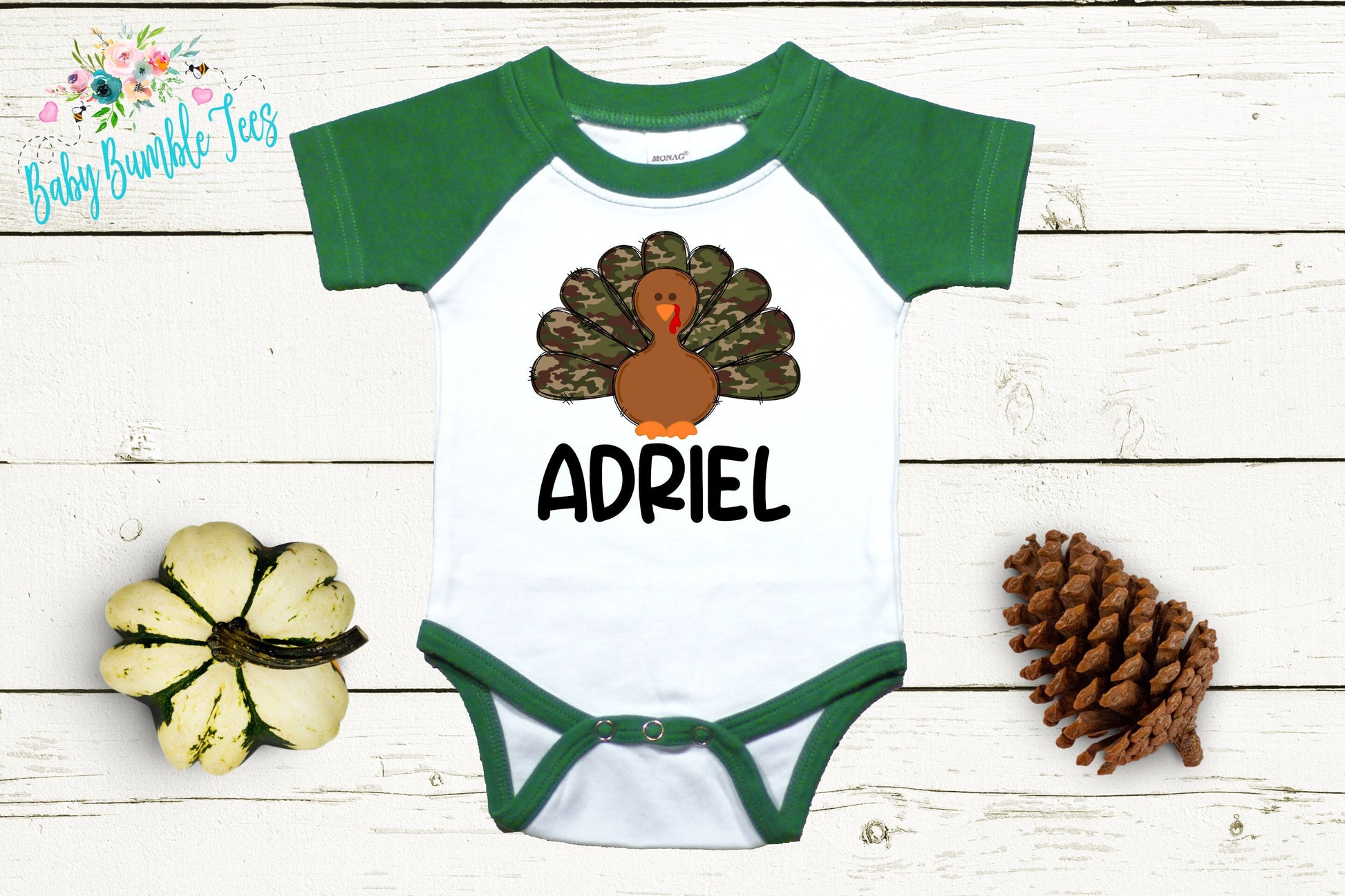 Turkey Name // Baby Boy // First Thanksgiving // Fall // Newborn // Coming home outfit // Thanksgiving Shirt // Kids Thanksgivng Shirt