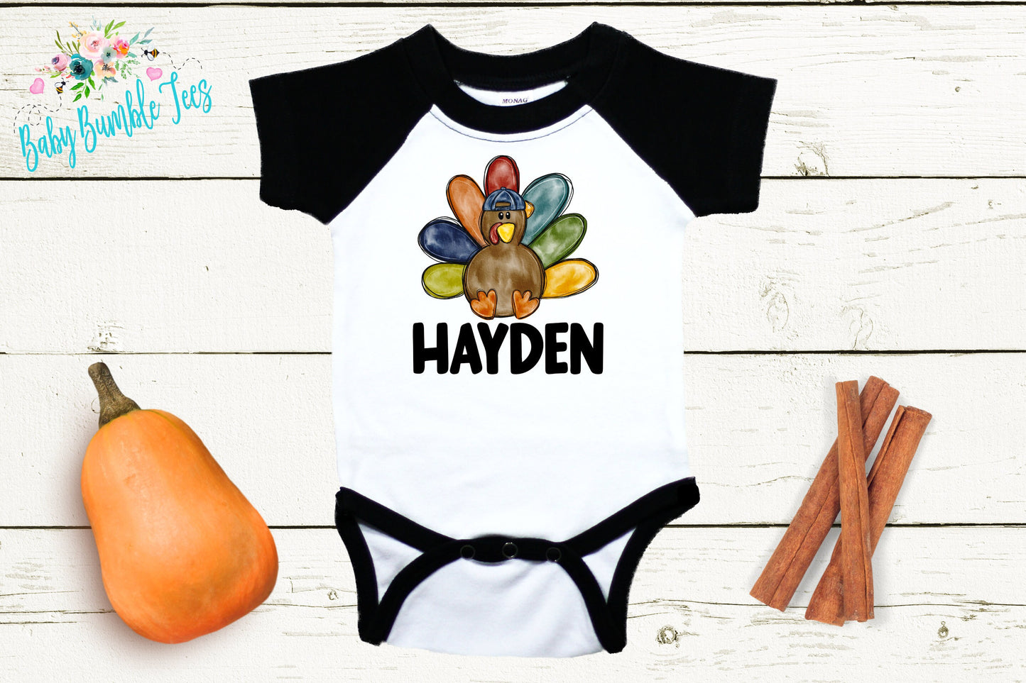 Turkey Name // Baby Boy // First Thanksgiving // Fall // Newborn // Coming home outfit // Thanksgiving Shirt // Kids Thanksgivng Shirt