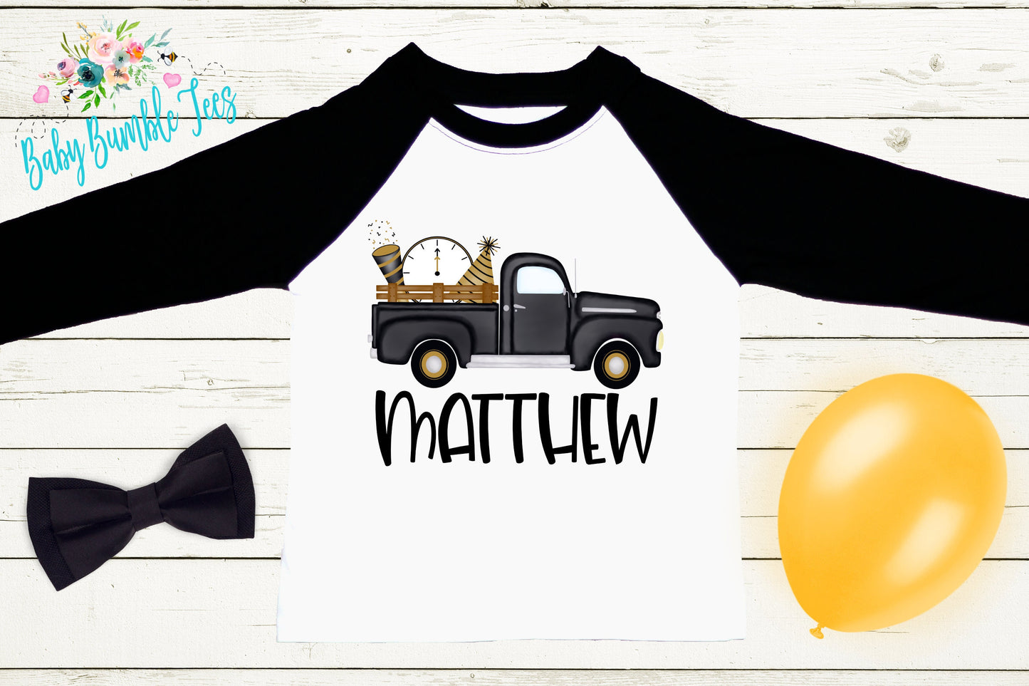 New Year Truck Shirt - New Years Toddler Shirt - New Years Kids Shirt - Toddler Shirts - New Years Eve Outfit - New Year