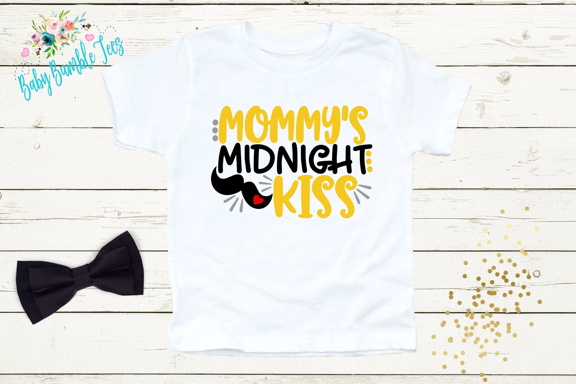 Mommy's Midnight Kiss Shirt - New Years Toddler Shirt - New Years Kids Shirt - Toddler Shirts - New Years Eve Outfit - New Year