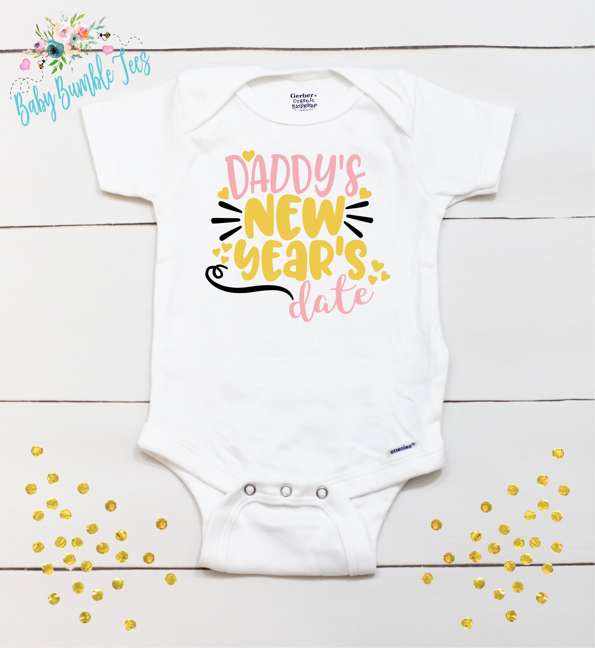 Daddy's New Years Date - New Years - New Years Kids Shirt - Toddler Shirts - New Years Eve Outfit - New Year