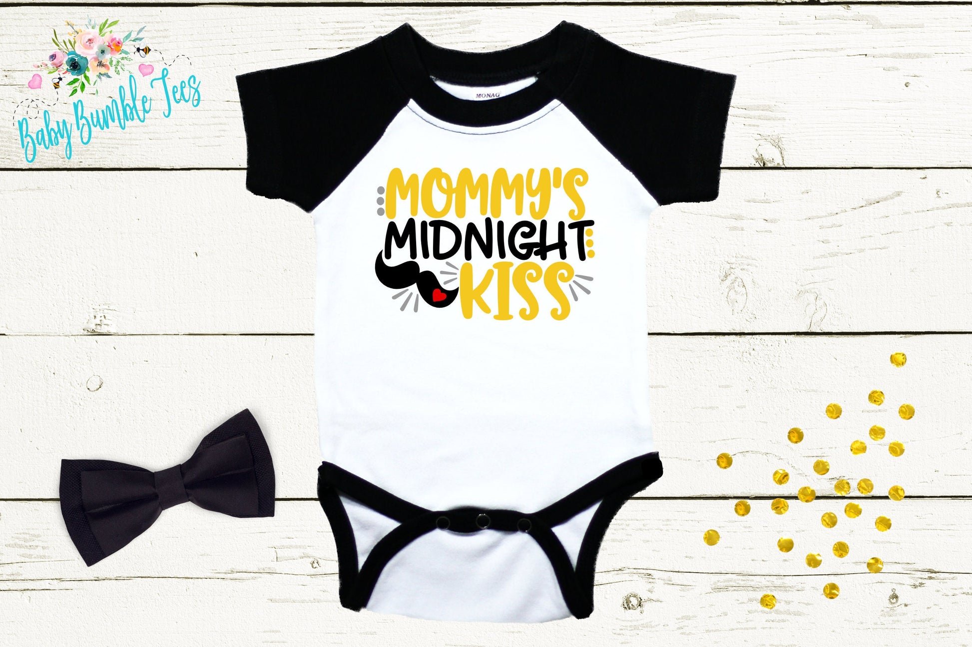 Mommy's Midnight Kiss - New Years - New Years Kids Shirt - Toddler Shirts - New Years Eve Outfit - New Year