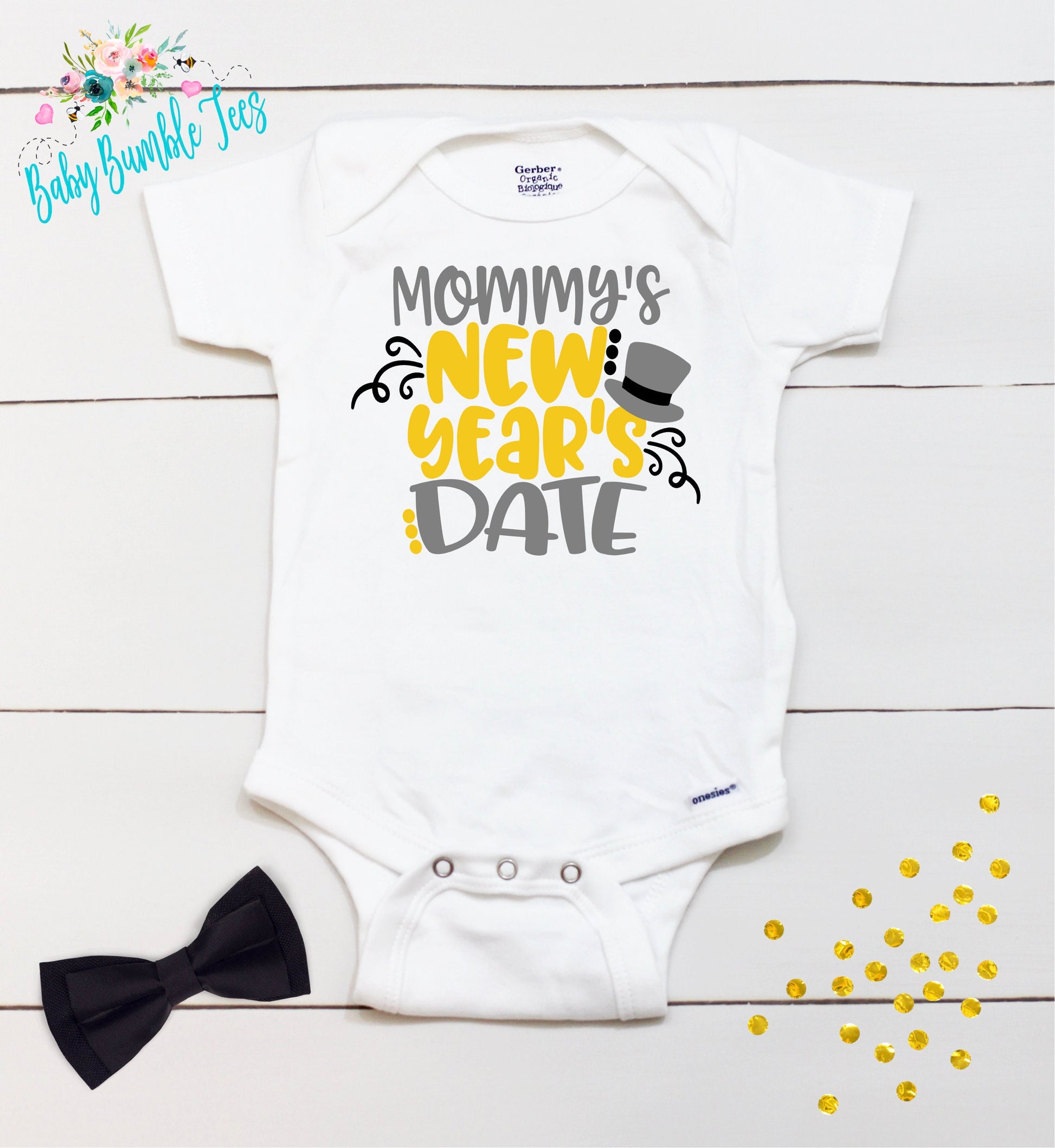Mommy's New Years Date - New Years - New Years Kids Shirt - Toddler Shirts - New Years Eve Outfit - New Year