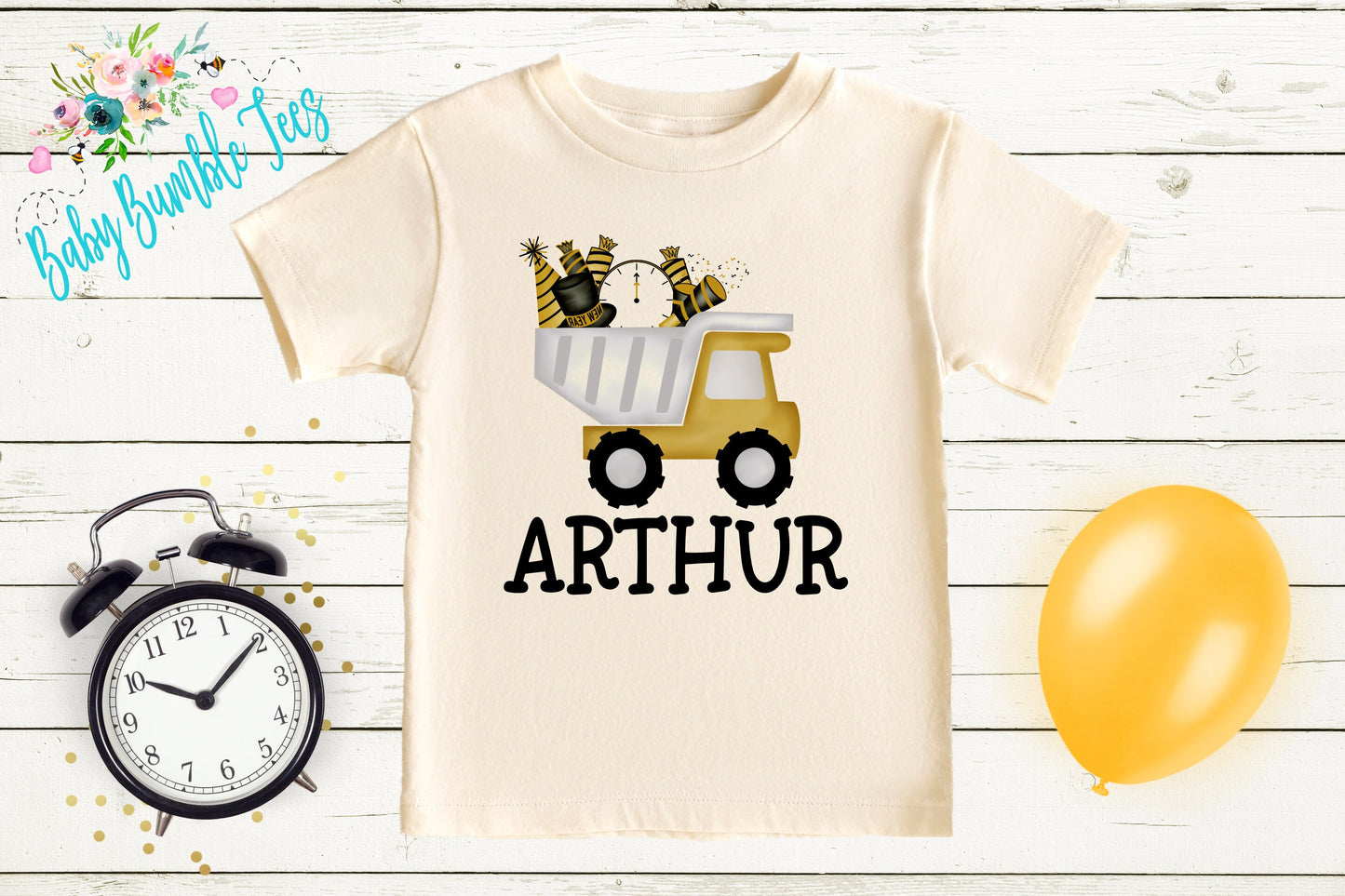 New Year Truck Shirt - New Years Toddler Shirt - New Years Kids Shirt - Toddler Shirts - New Years Eve Outfit - New Year