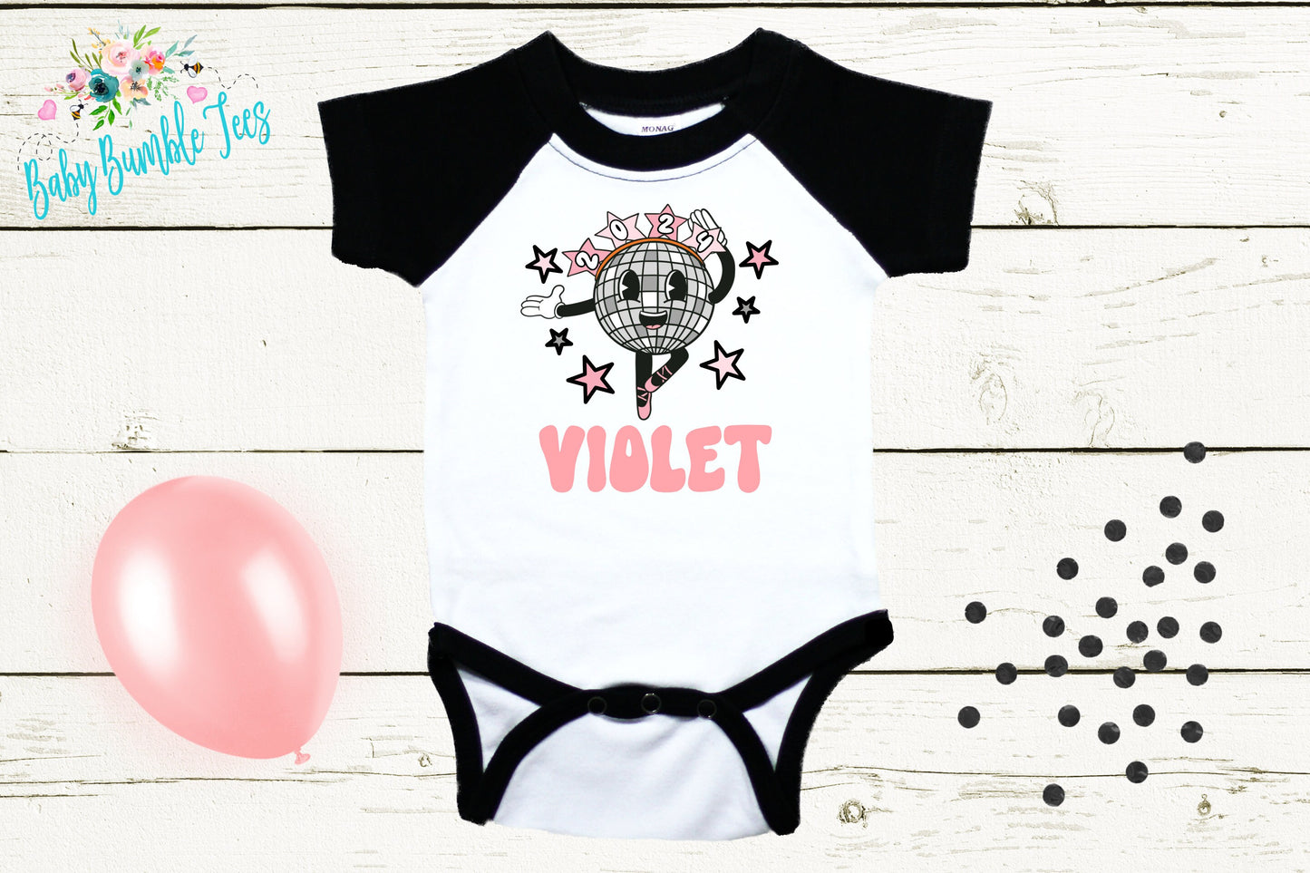 New Year Disco Ball Bodysuit - Girls New Years Shirt - New Years Kids Shirt - Toddler Shirts - New Years Eve Outfit - New Year