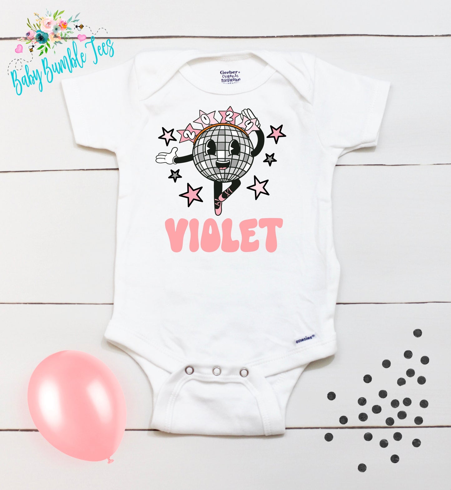 New Year Disco Ball Bodysuit - Girls New Years Shirt - New Years Kids Shirt - Toddler Shirts - New Years Eve Outfit - New Year