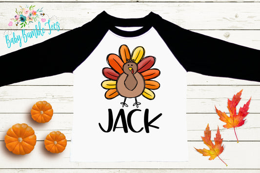 Turkey Shirt // Kids Thanksgiving Shirt // Turkey t shirt // Boys Thanksgiving Shirt // Toddler Shirt // Fall Kids Shirt // Thanksgiving
