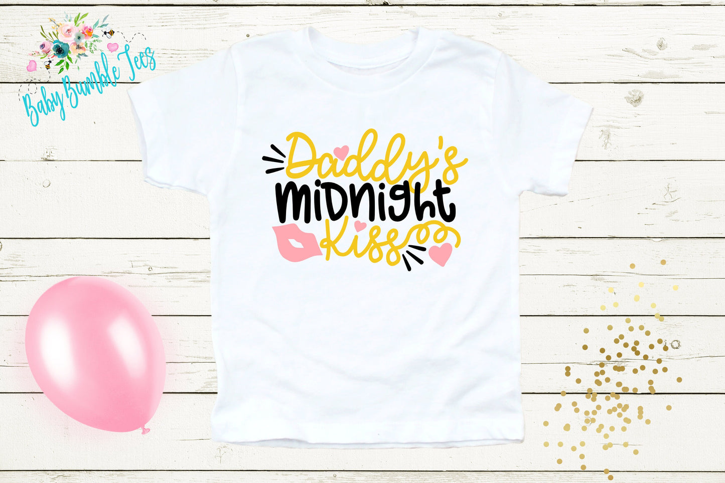 Daddy's Midnight Kiss Shirt - New Years Toddler Shirt - New Years Kids Shirt - Toddler Shirts - New Years Eve Outfit - New Year