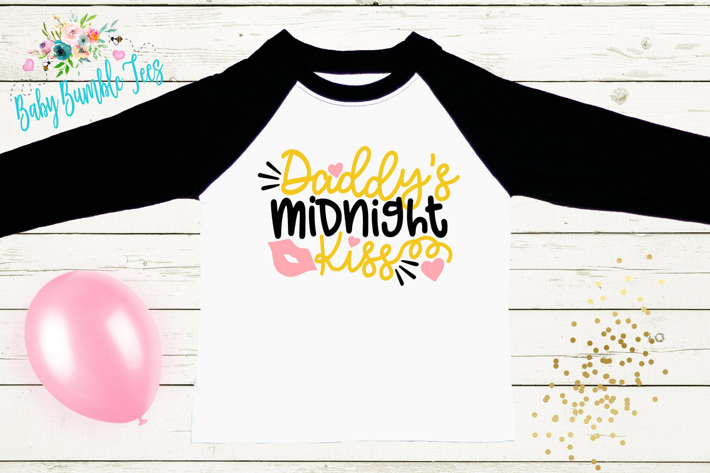 Daddy's Midnight Kiss Shirt - New Years Toddler Shirt - New Years Kids Shirt - Toddler Shirts - New Years Eve Outfit - New Year