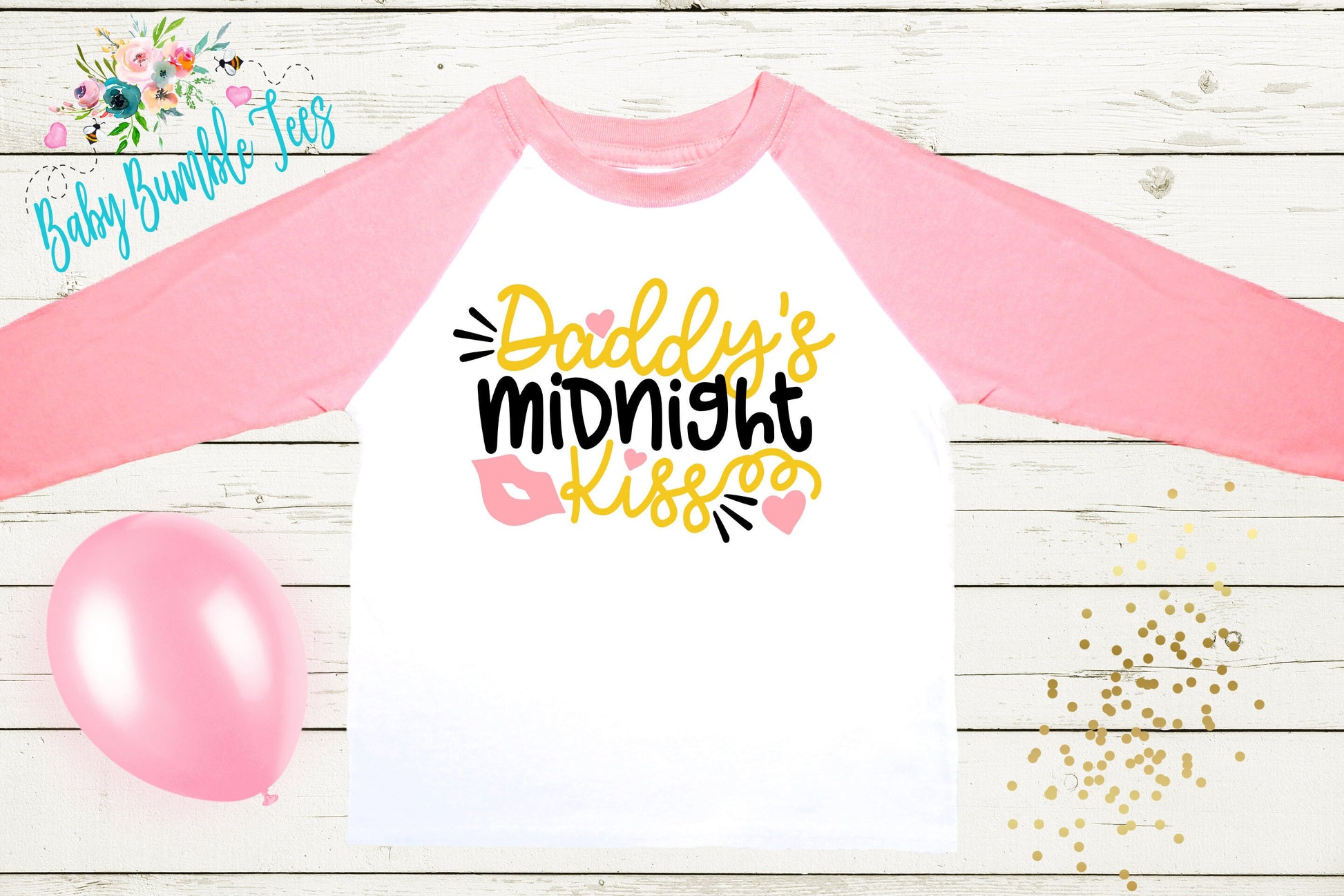 Daddy's Midnight Kiss Shirt - New Years Toddler Shirt - New Years Kids Shirt - Toddler Shirts - New Years Eve Outfit - New Year