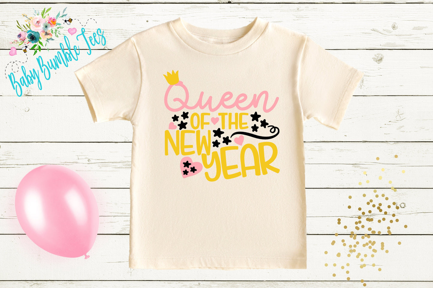 Queen Of The New Year Shirt - New Years Toddler Shirt - New Years Kids Shirt - Toddler Shirts - New Years Eve Outfit - New Year