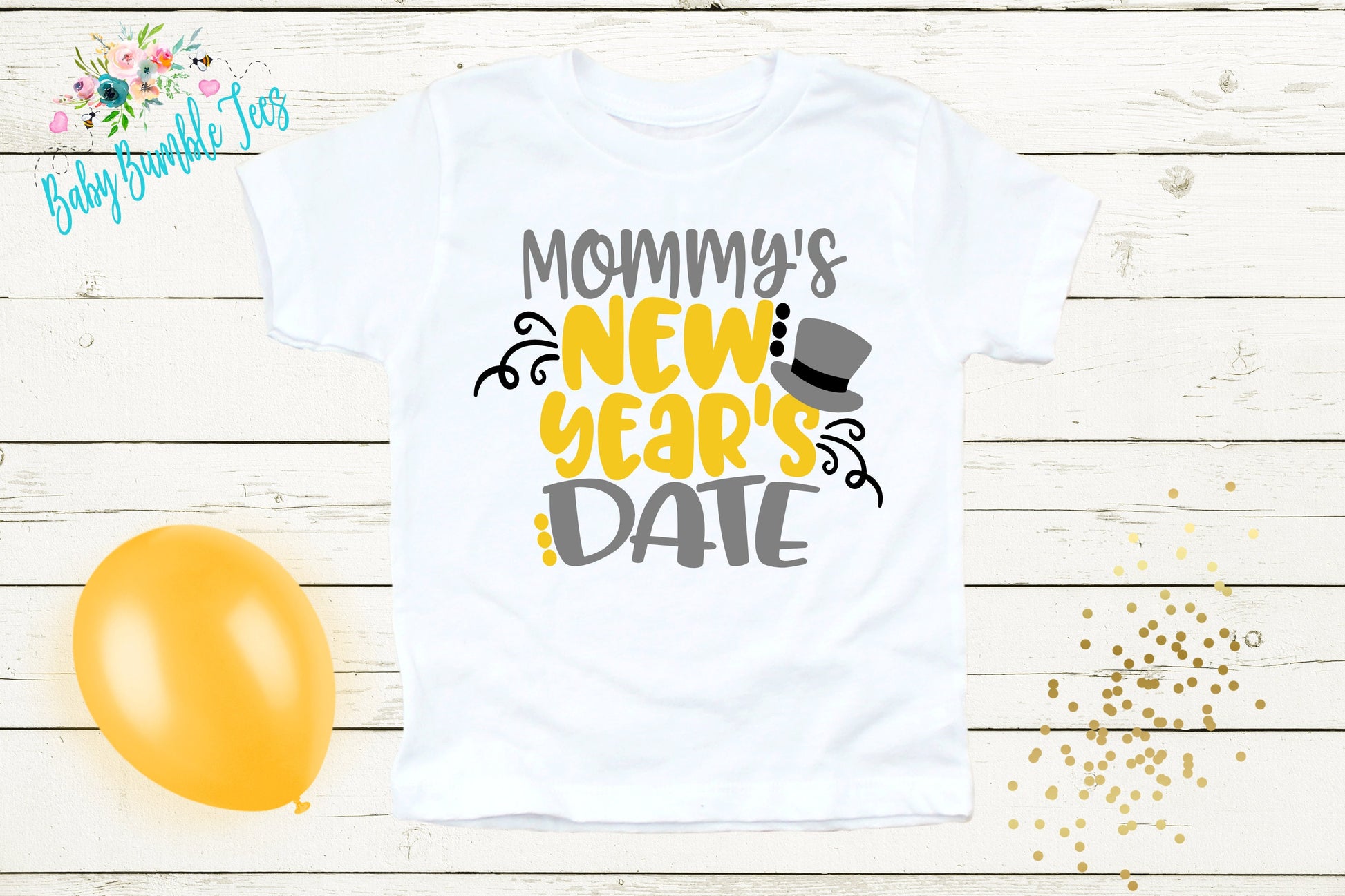 Mommy's New Year's Date Shirt - New Years Toddler Shirt - New Years Kids Shirt - Toddler Shirts - New Years Eve Outfit - New Year