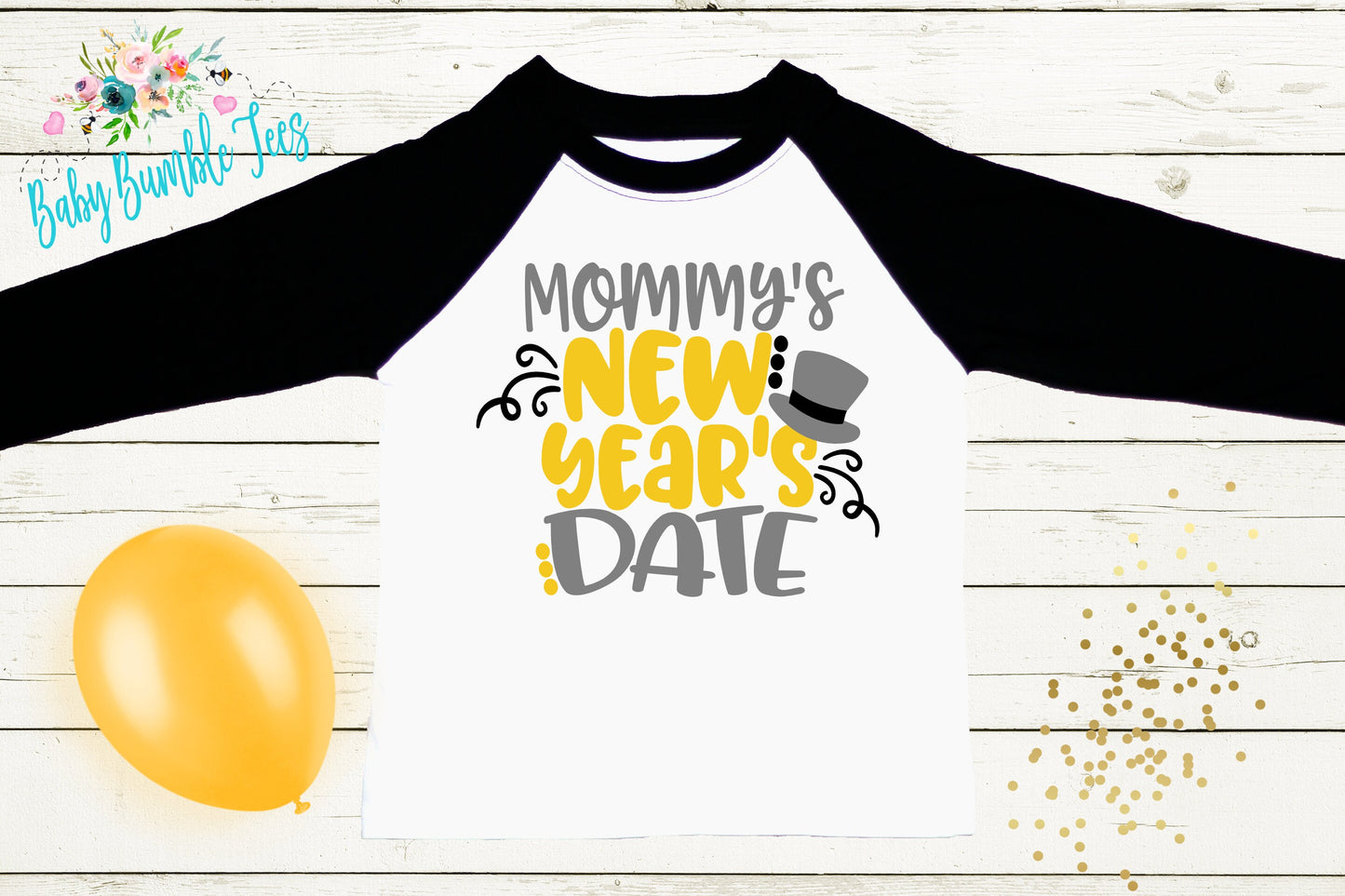 Mommy's New Year's Date Shirt - New Years Toddler Shirt - New Years Kids Shirt - Toddler Shirts - New Years Eve Outfit - New Year