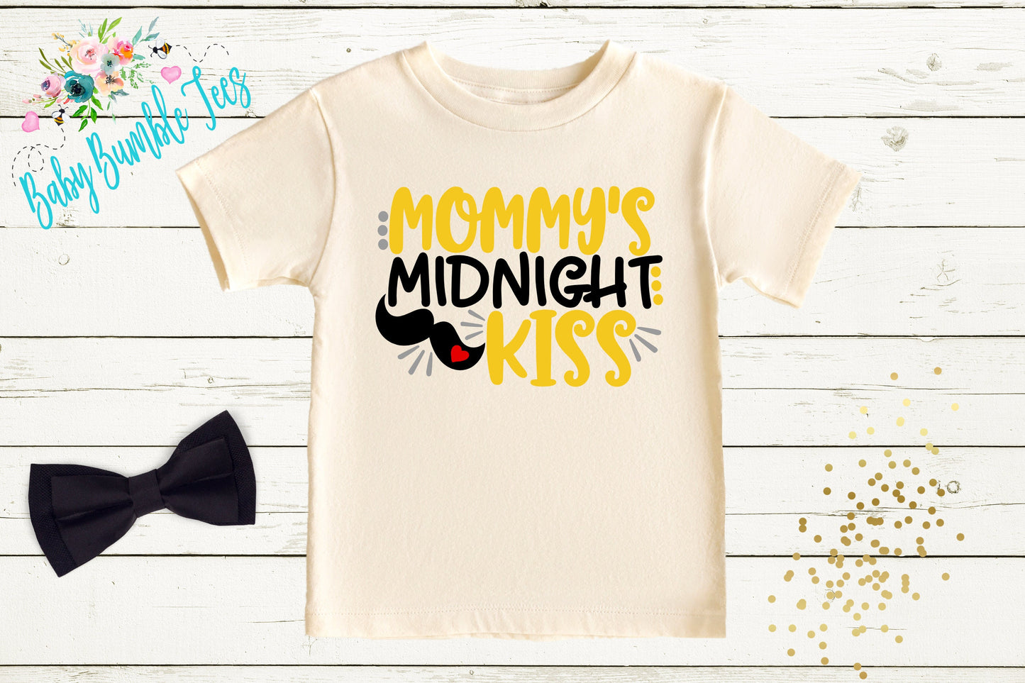 Mommy's Midnight Kiss Shirt - New Years Toddler Shirt - New Years Kids Shirt - Toddler Shirts - New Years Eve Outfit - New Year