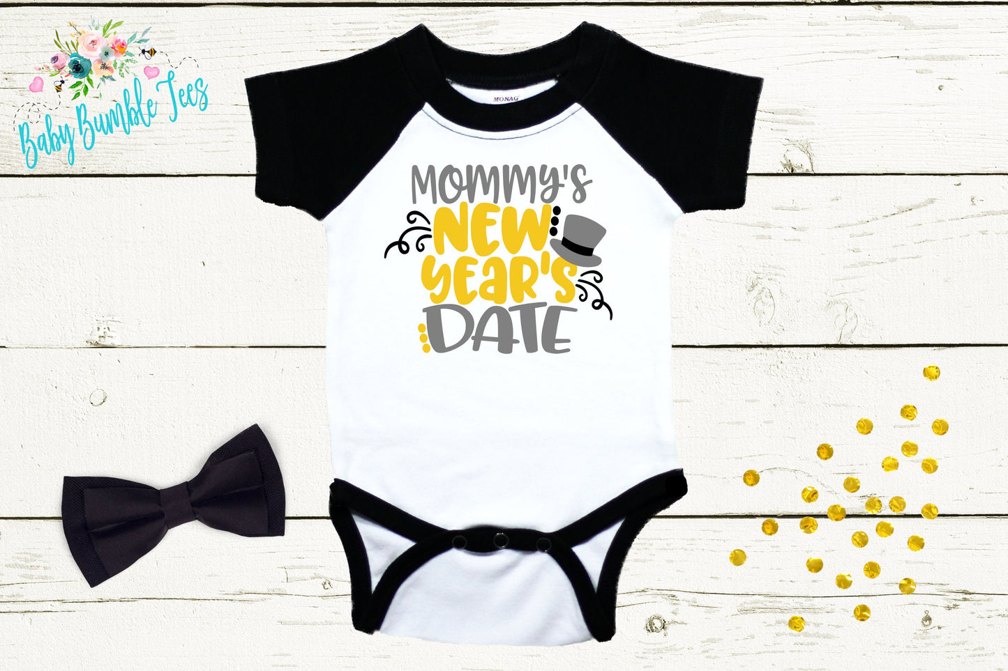 Mommy's New Years Date - New Years - New Years Kids Shirt - Toddler Shirts - New Years Eve Outfit - New Year