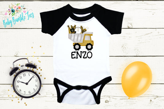 New Year Truck Bodysuit - Boys New Years - New Years Kids Shirt - Toddler Shirts - New Years Eve Outfit - New Year Truck