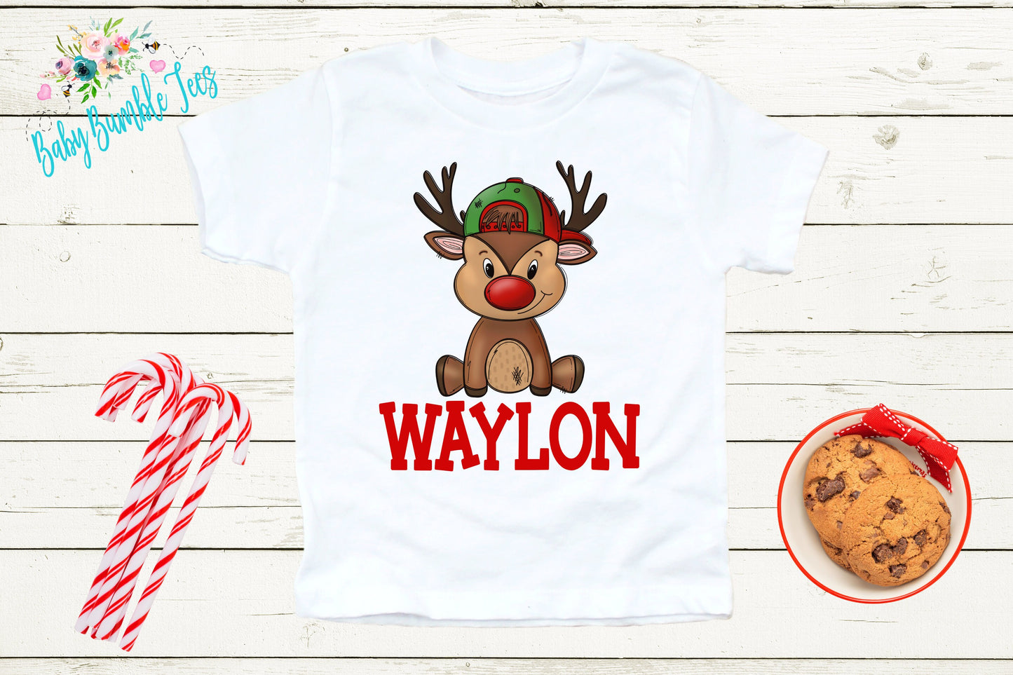 Boys Reindeer Shirt // Kids Christmas Shirt // Personalized Name // Toddler Christmas Shirt // Holiday Shirt // Reindeer Shirt // Gift