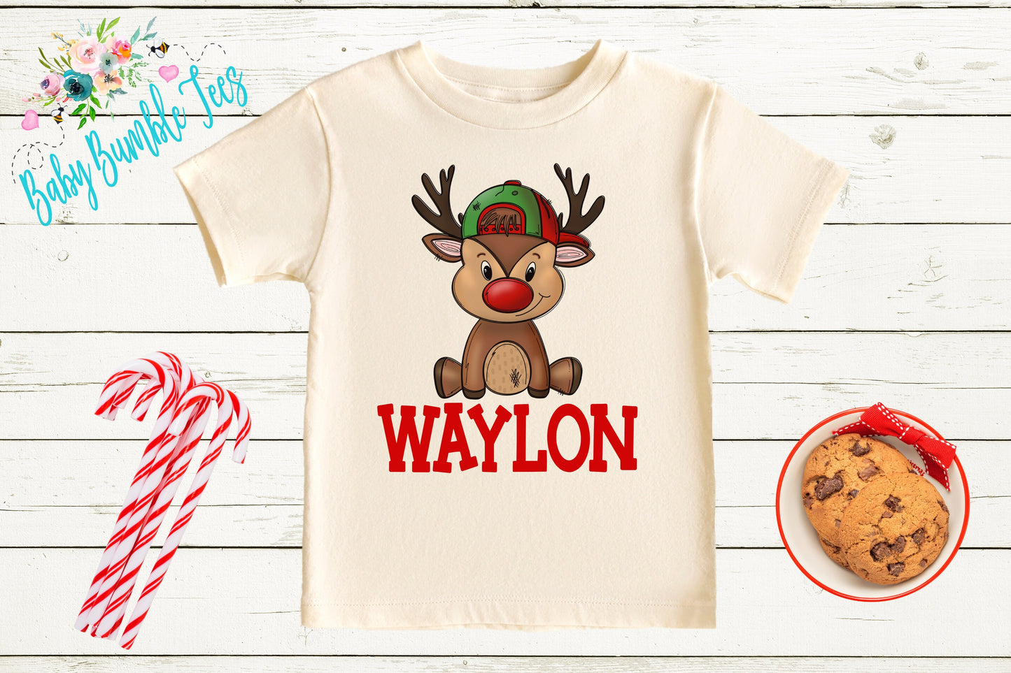Boys Reindeer Shirt // Kids Christmas Shirt // Personalized Name // Toddler Christmas Shirt // Holiday Shirt // Reindeer Shirt // Gift