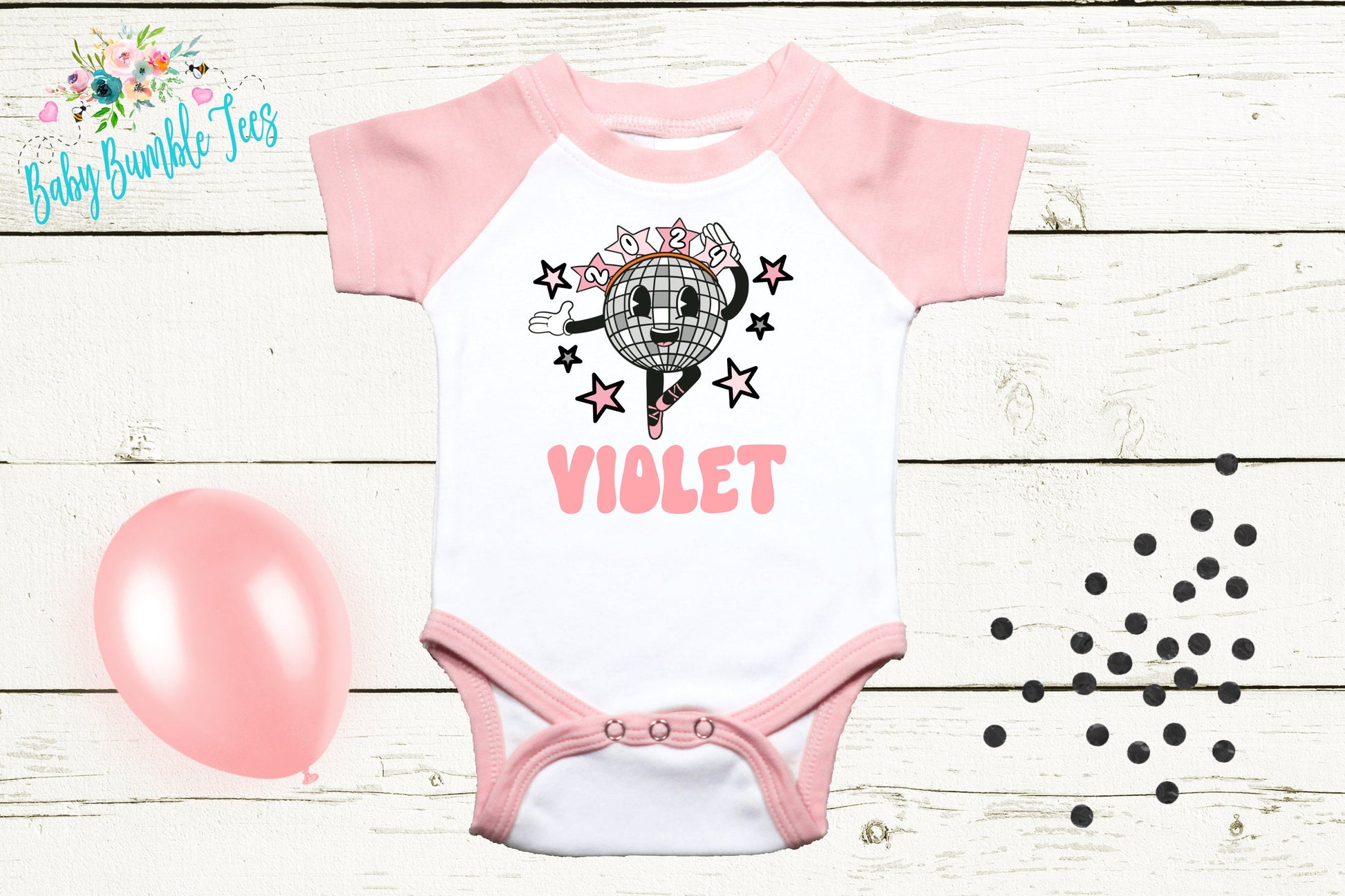 New Year Disco Ball Bodysuit - Girls New Years Shirt - New Years Kids Shirt - Toddler Shirts - New Years Eve Outfit - New Year