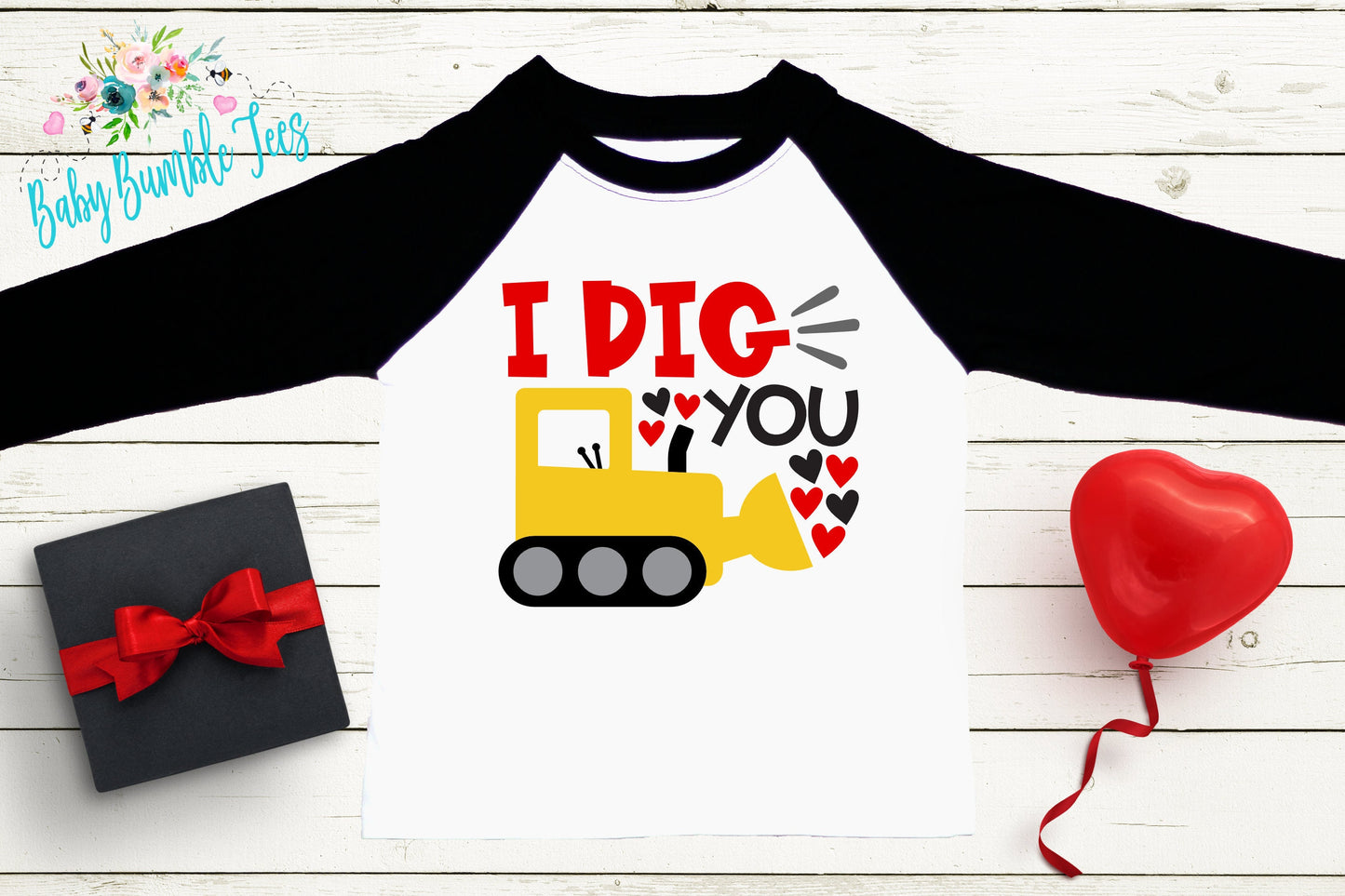 I Dig You Shirt // Valentine // Boy Shirt // Truck // My First Valentines Day // Toddler Shirt // kids shirt // Construction // Digger