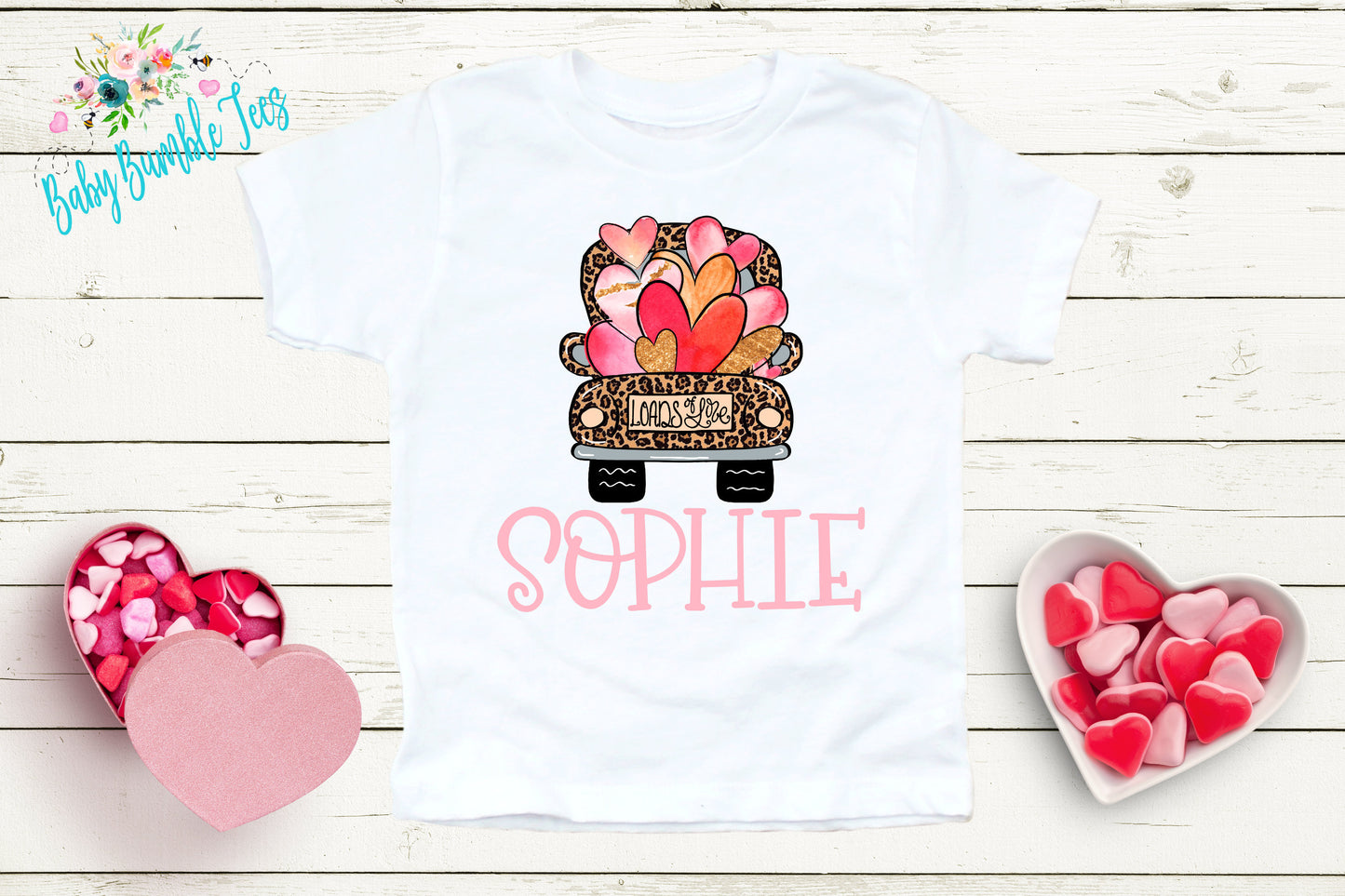 Valentines Day Shirt // Personalized Name // Valentine // Girl Shirt // Truck // Girl Valentine Shirt // Toddler Shirt // kids shirt