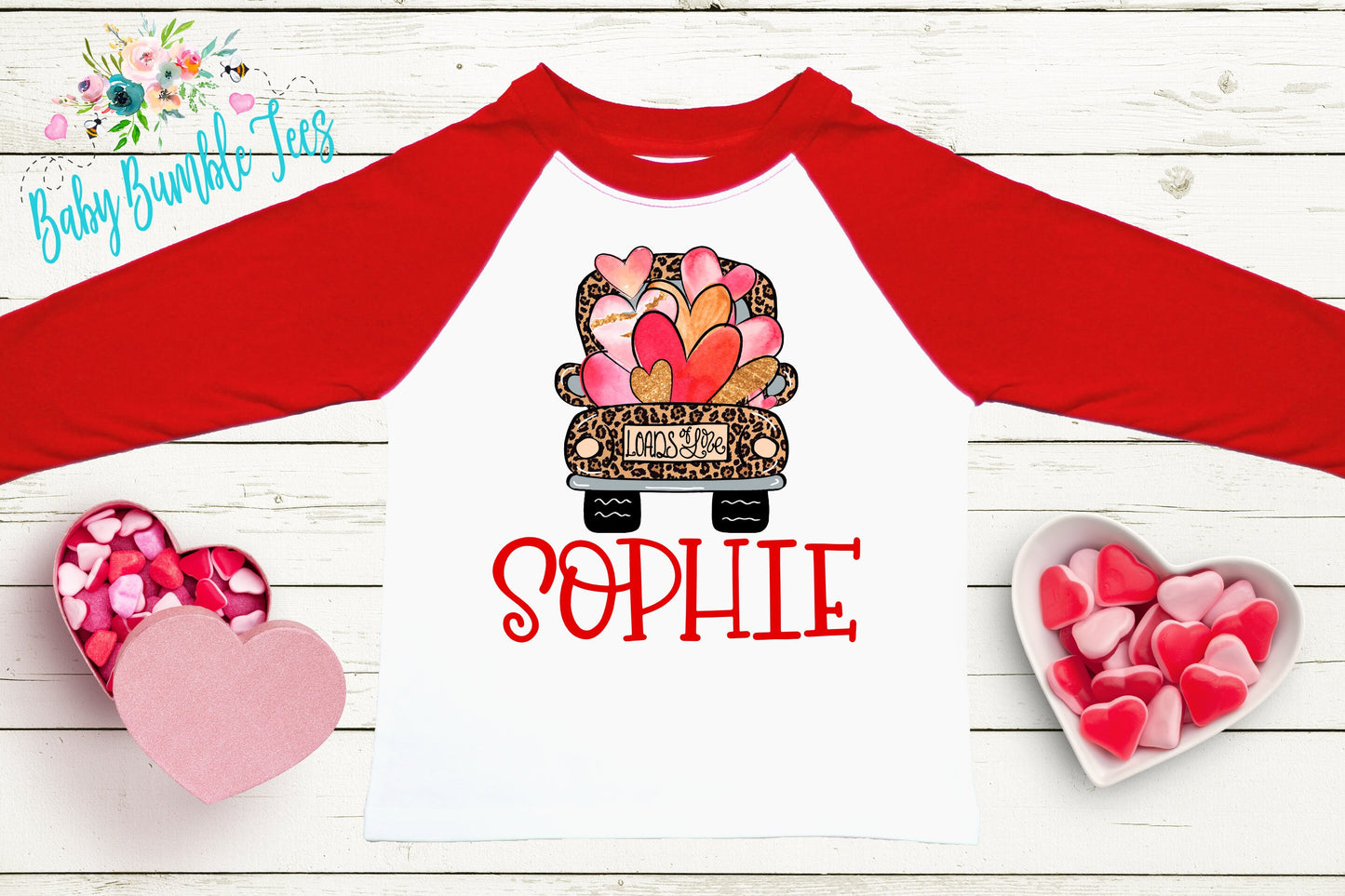 Valentines Day Shirt // Personalized Name // Valentine // Girl Shirt // Truck // Girl Valentine Shirt // Toddler Shirt // kids shirt